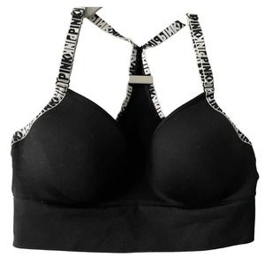 Victoria's Secret Black Bra with Logo Straps